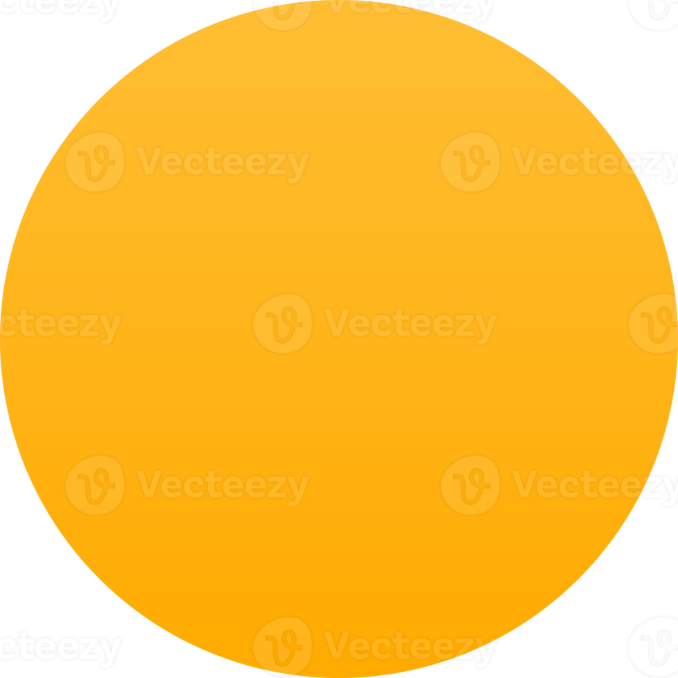 Yellow circle sun icon png