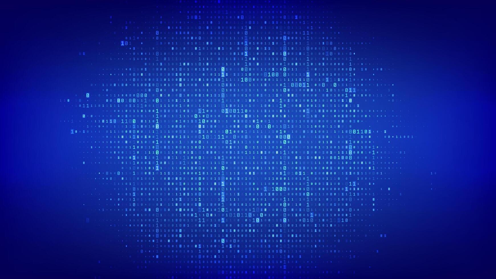 Binary code background. Background of binary code with digits 1 and 0. Digital binary data and streaming digital code. Coding Software Programming code technology background vector