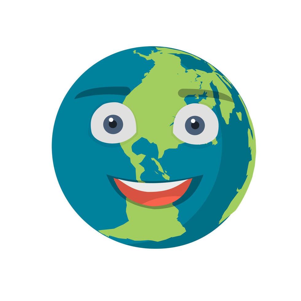 Cartoon globe. Globe vector