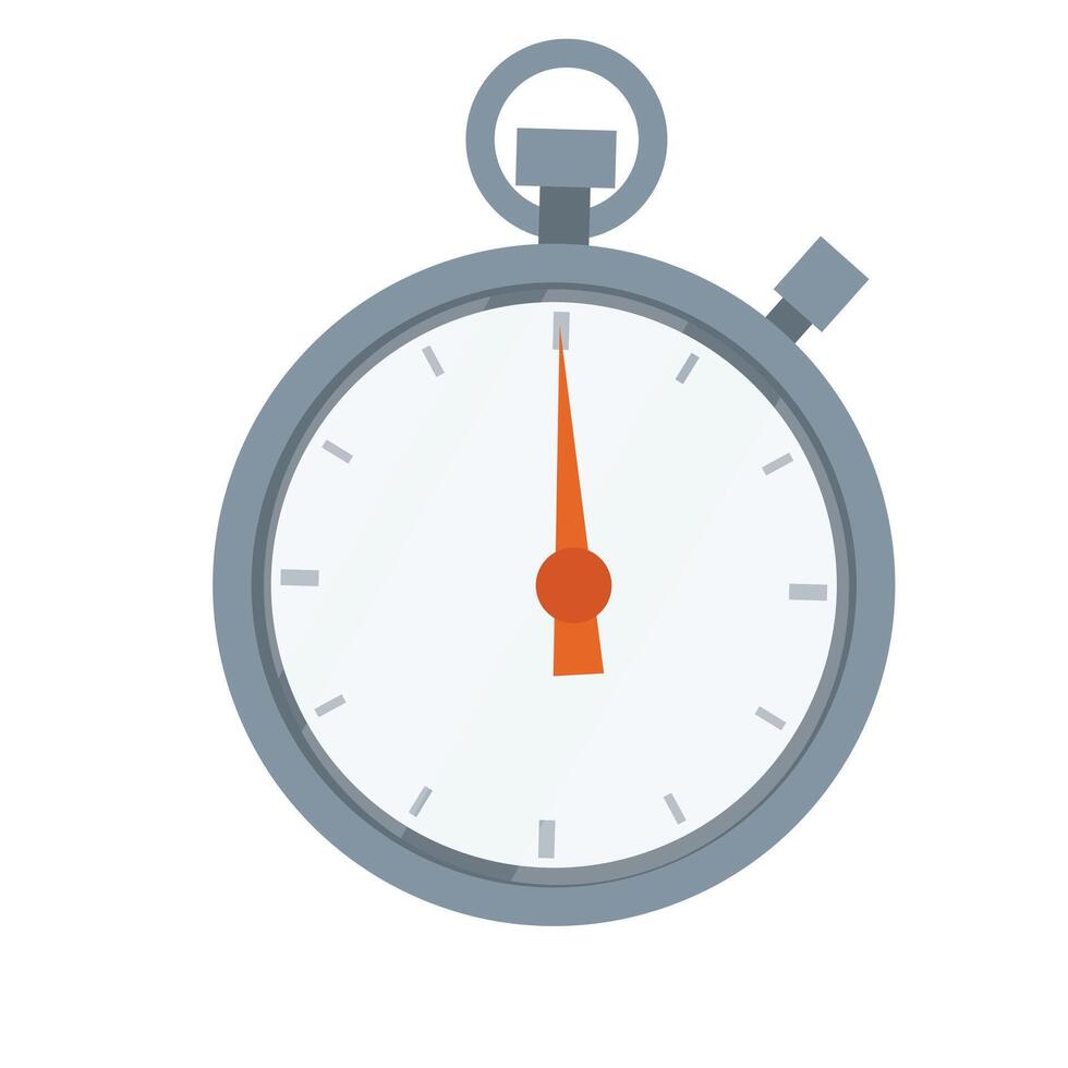 Stopwatch. Clock a time vector