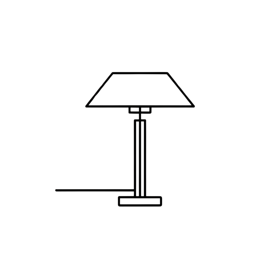 a modern table lamp png