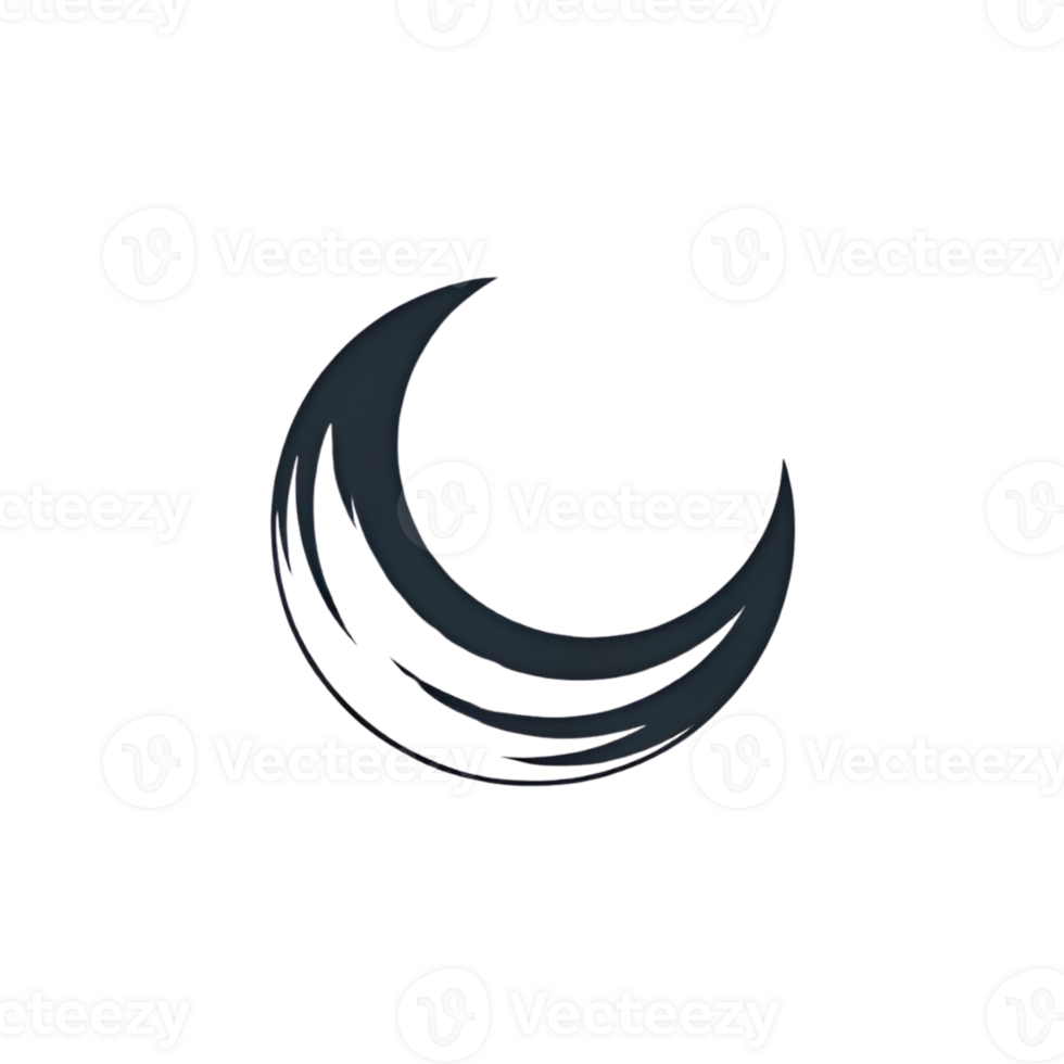 simple icon crescent moon png