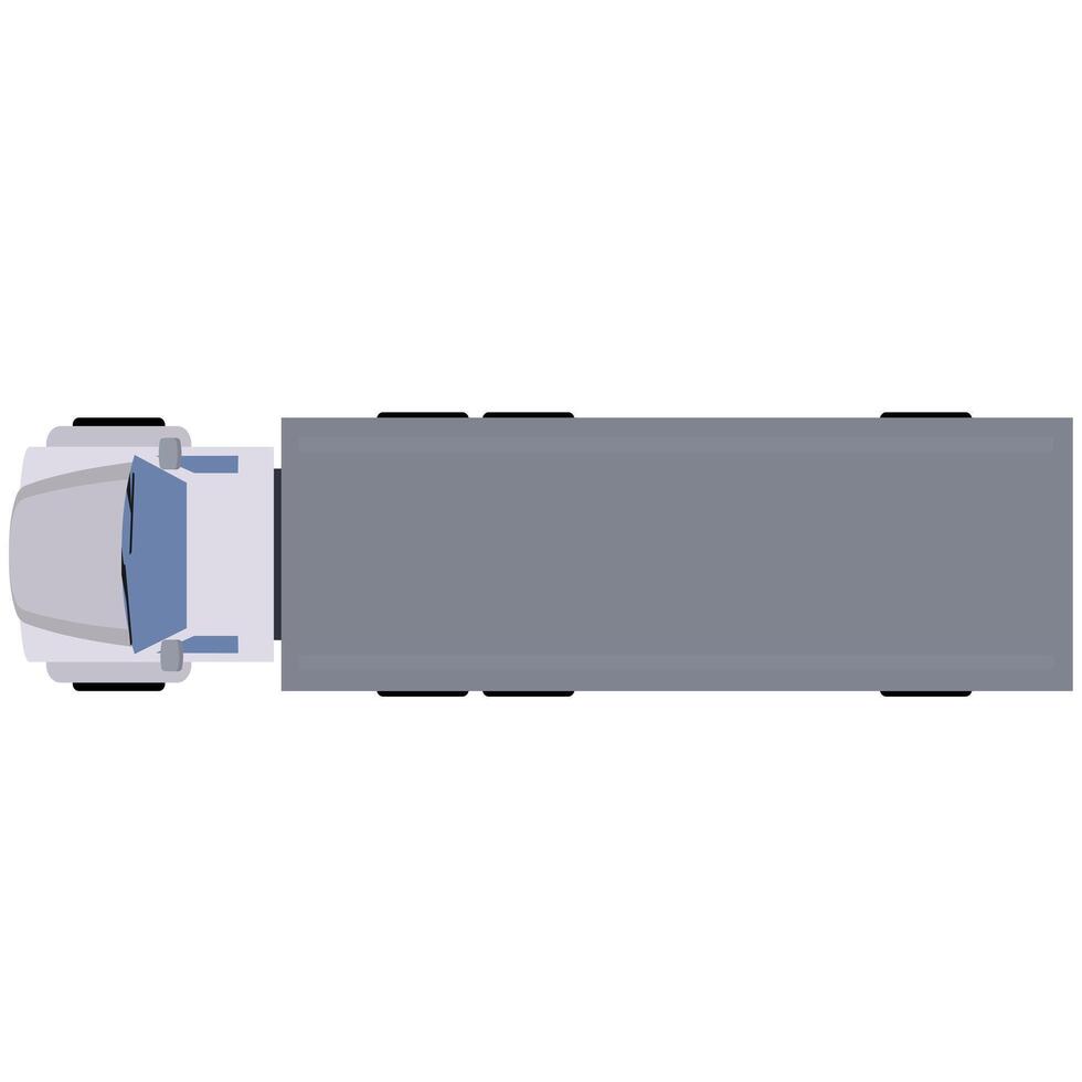 A cargo truck. Container cargo transportation vector