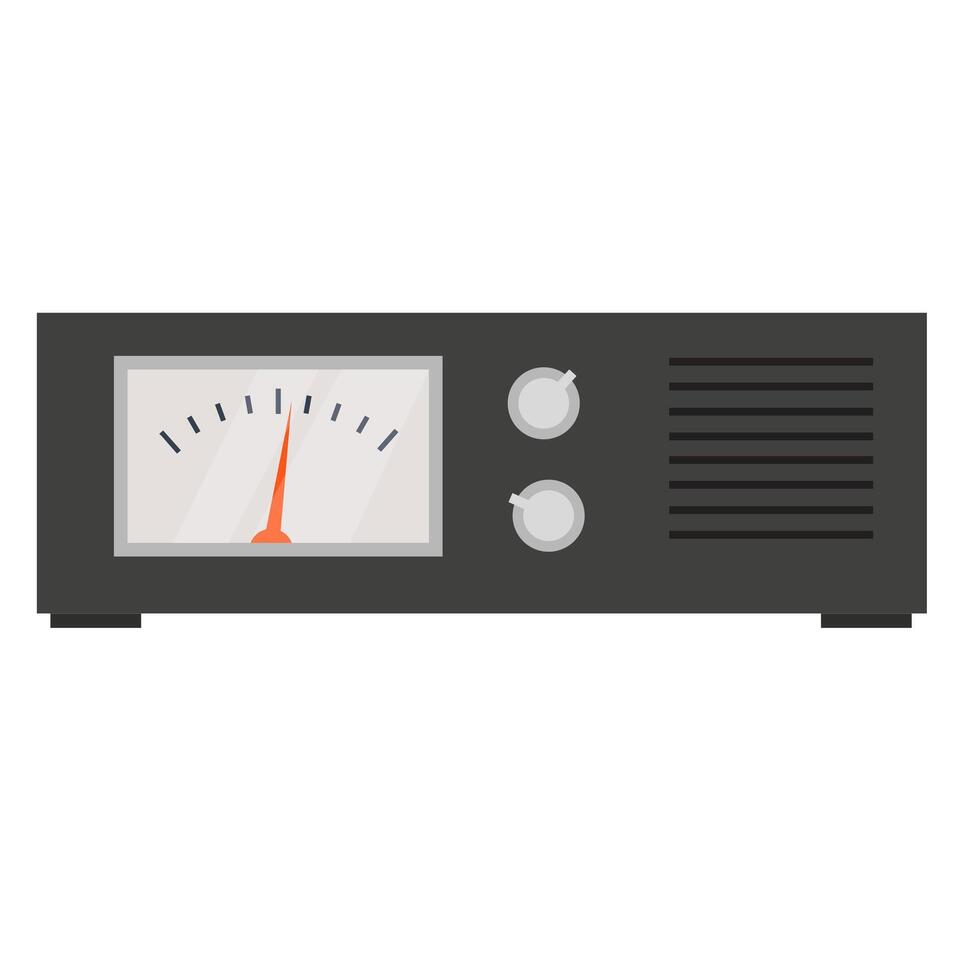 Measuring device. Radio measures frequencies vector