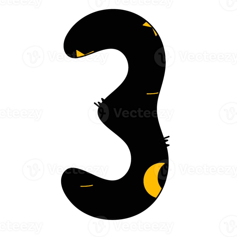 Halloween Style Number Three png