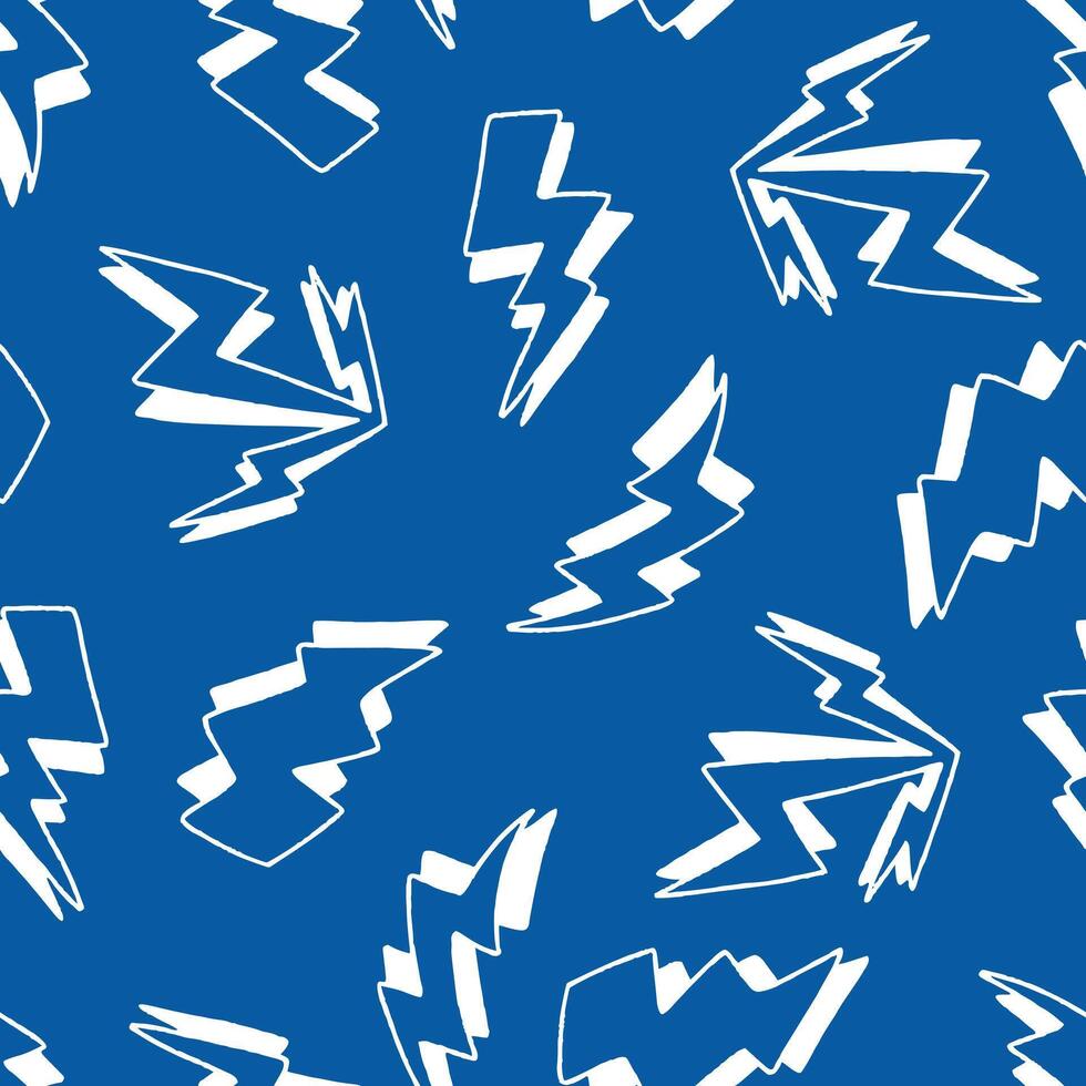 Outline Electric Seamless Pattern Background for Surface Print Fabric Fashion Wrapping vector