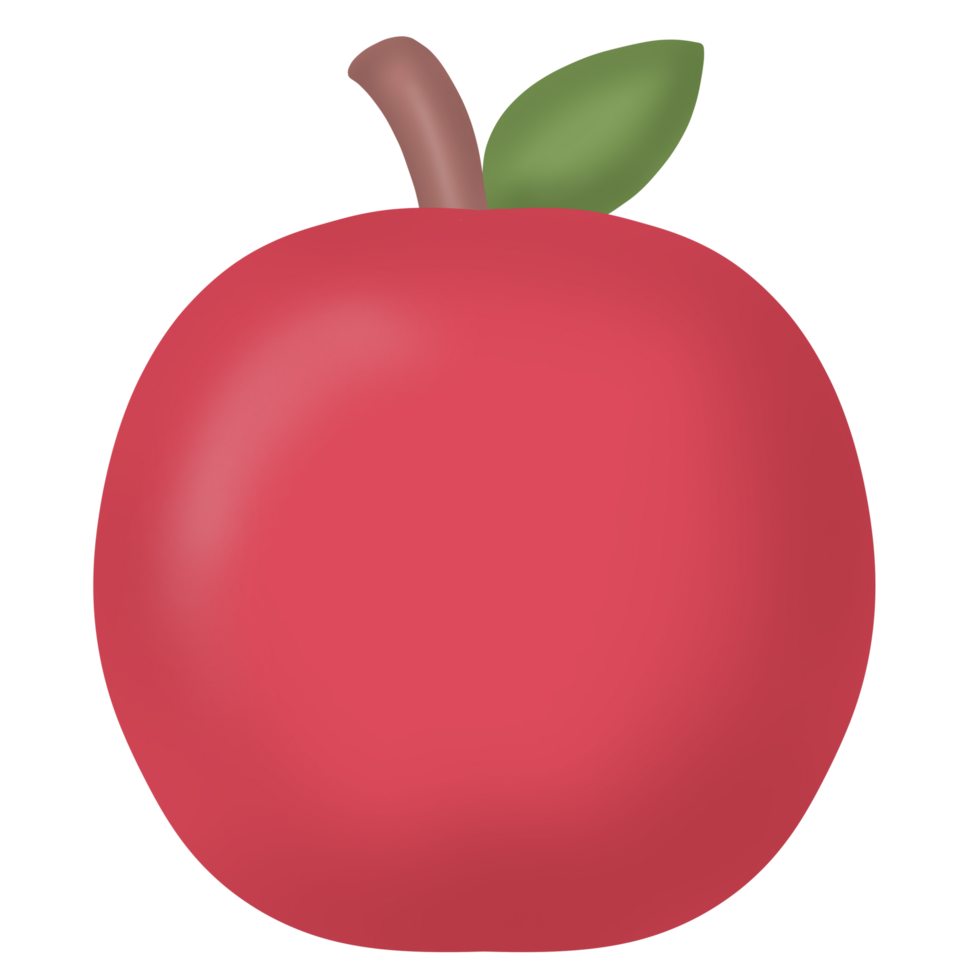 Shiny Red Apple png