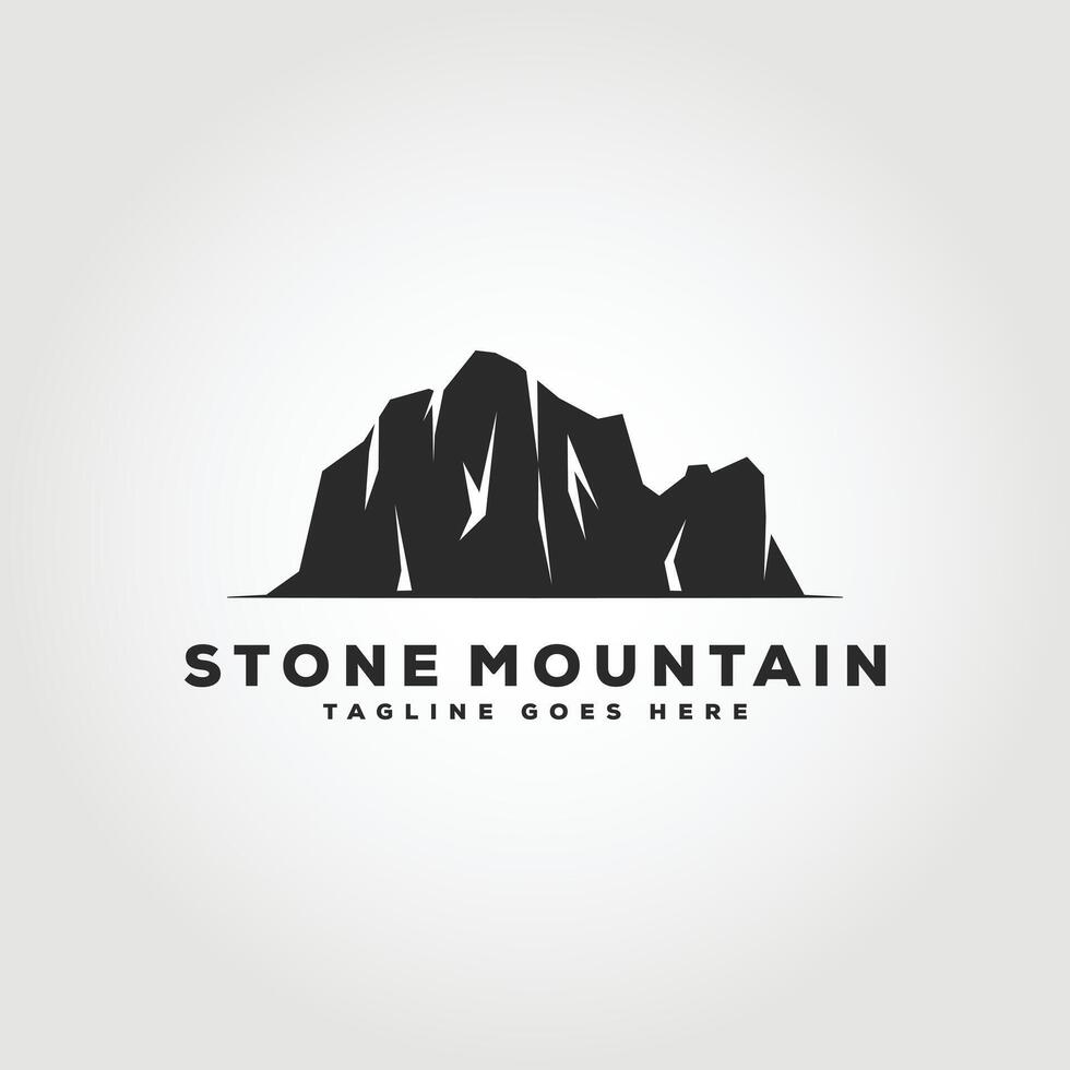 mountain stone logo. icon and template vector