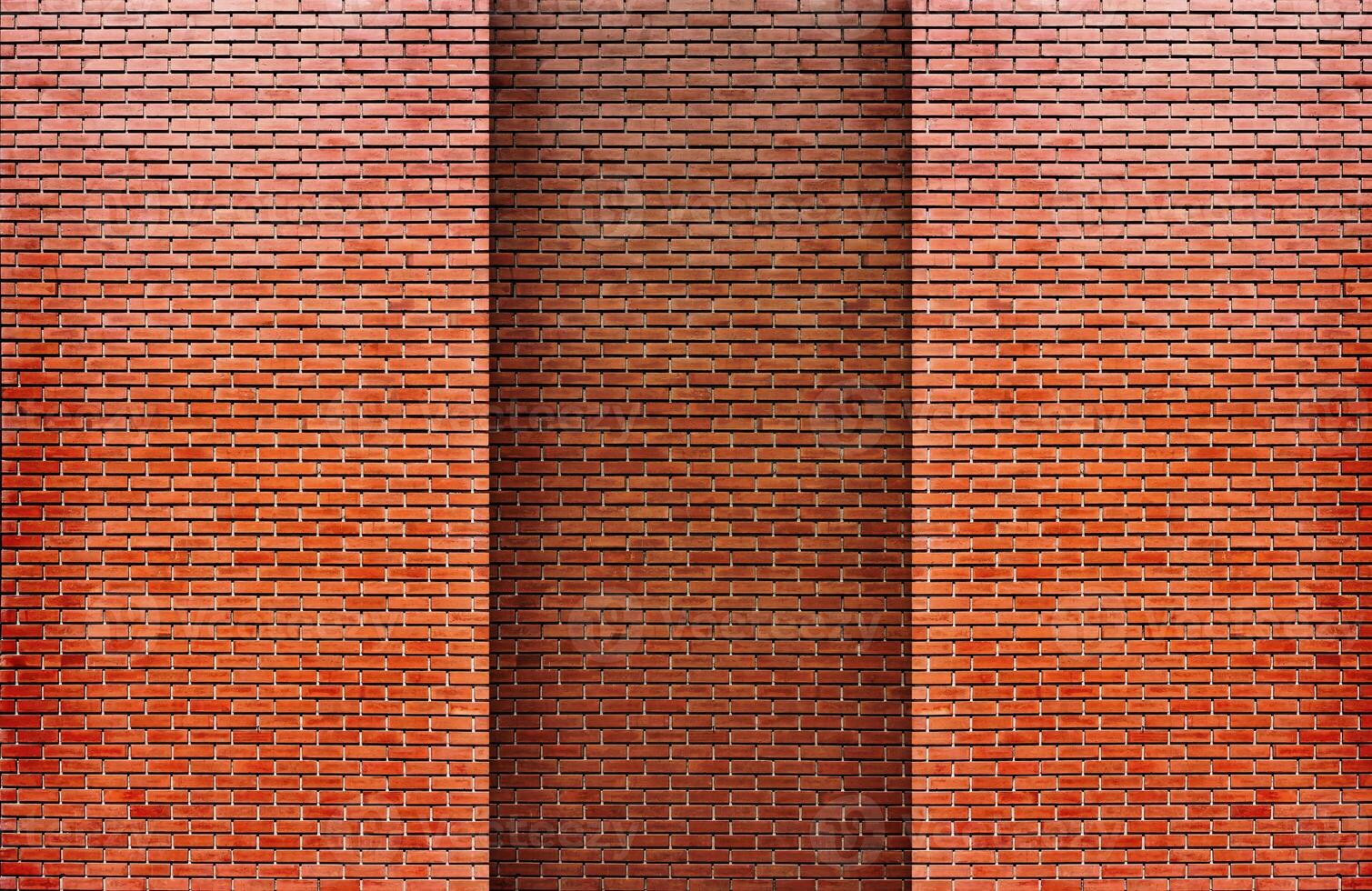 Exterior view of the red brick wall. photo