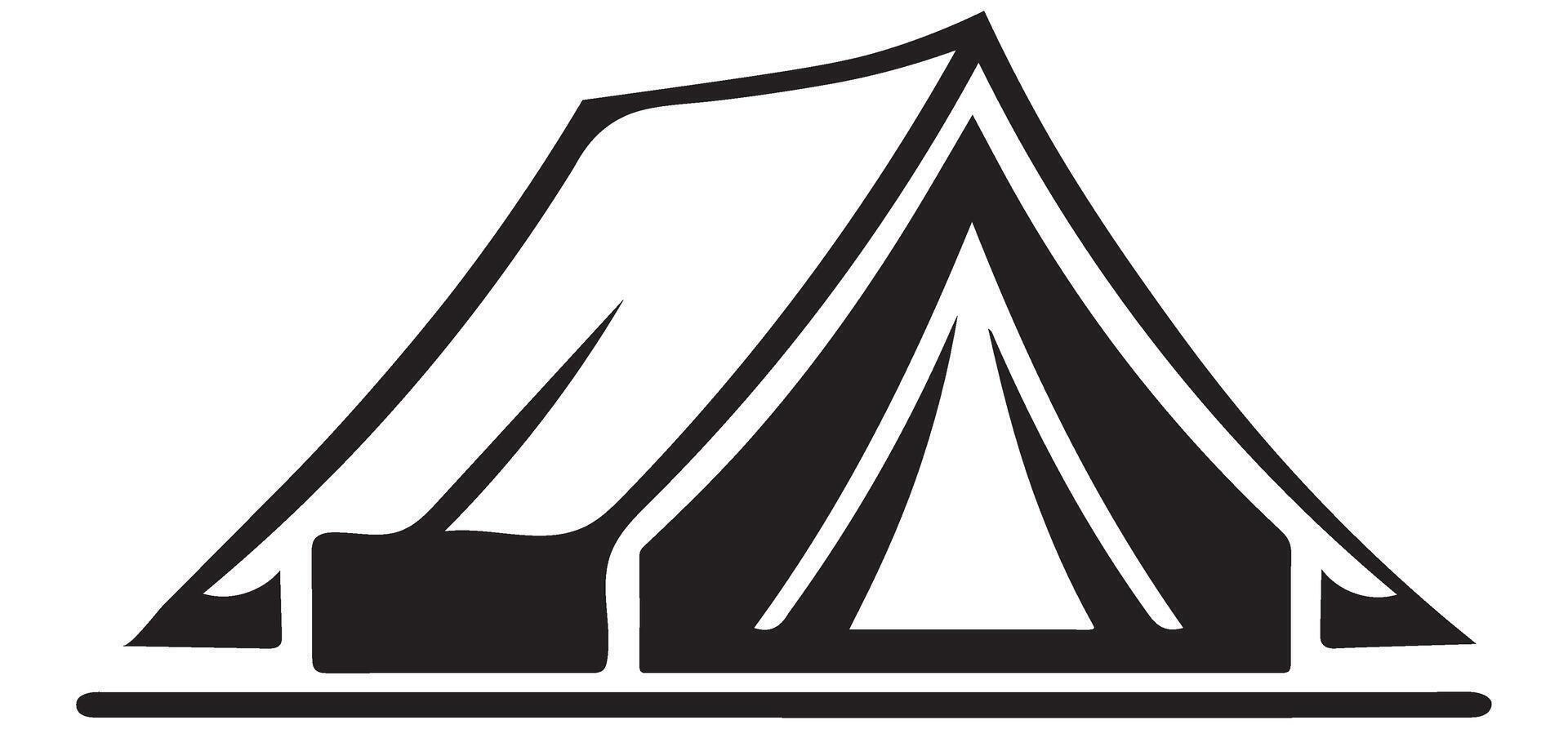 Camping Tent Illustration for Outdoor Adventure and Recreation vector