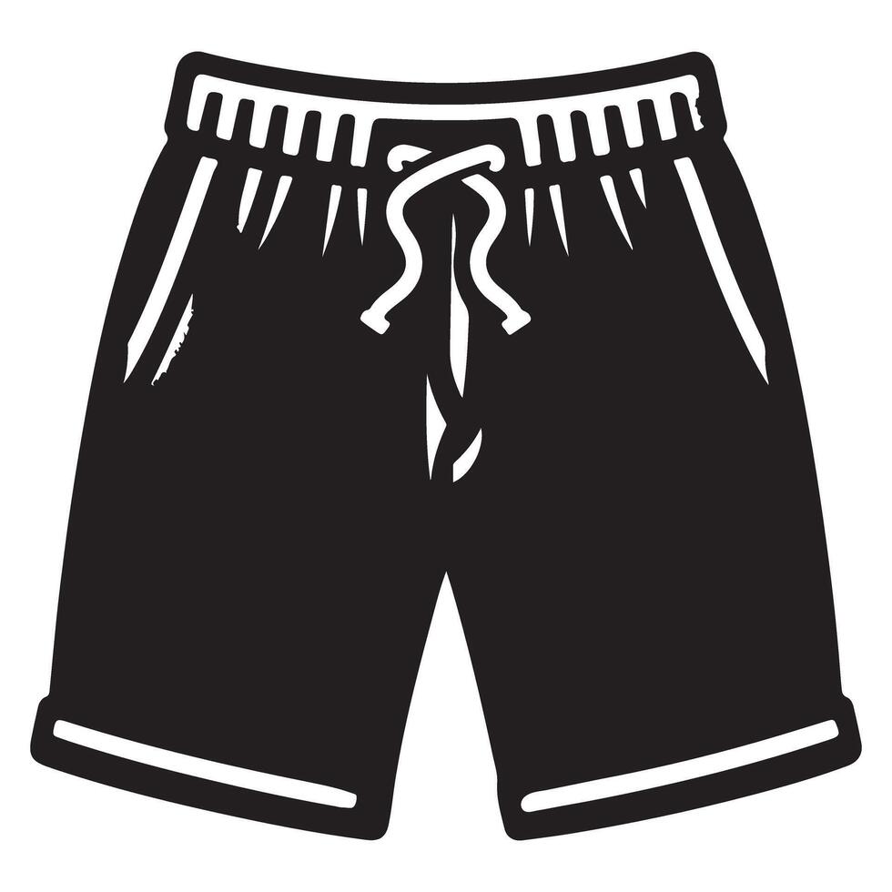 Trendy Shorts Graphics Stylish Black and White Shorts Image SVG vector