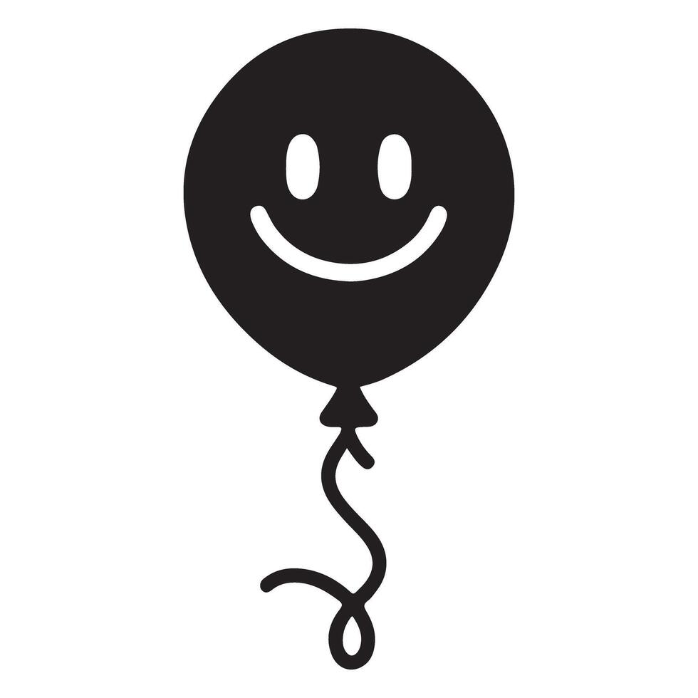 Cheerful Smiley Balloon Illustration for Party and Celebration Designs vector