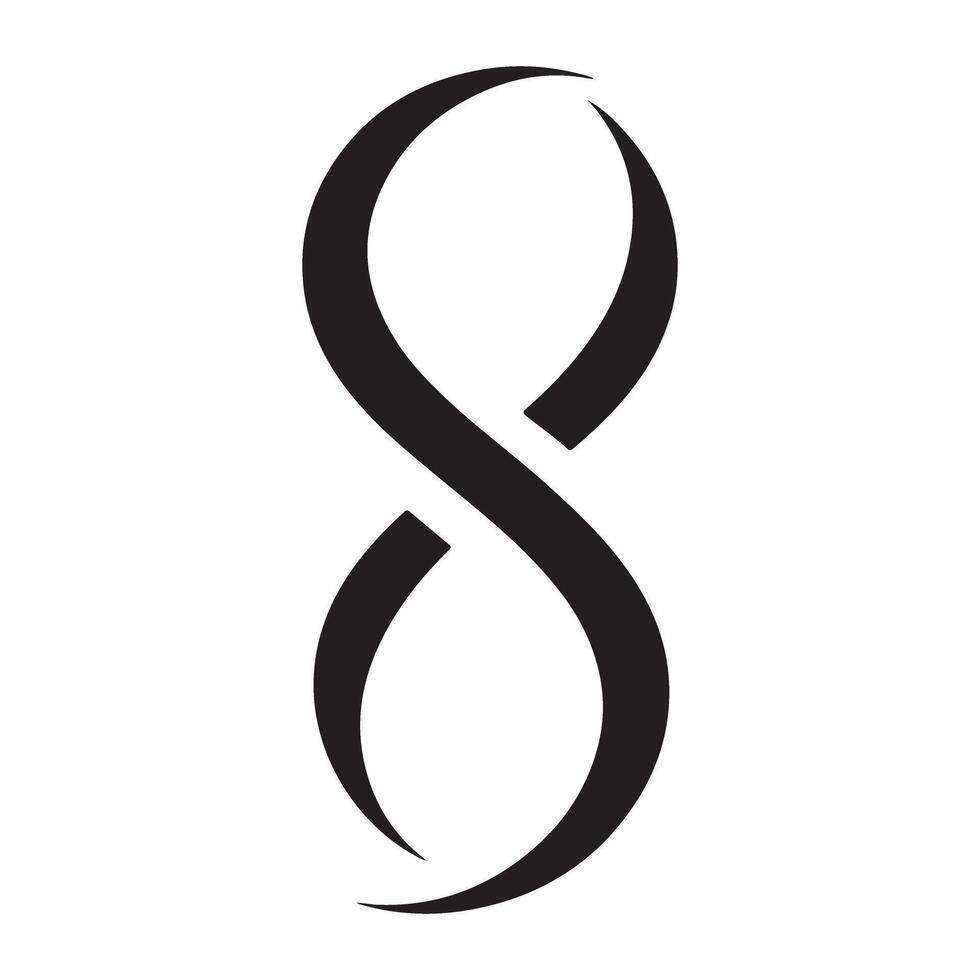 Elegant Infinity Symbol Illustration for Eternal Concepts vector