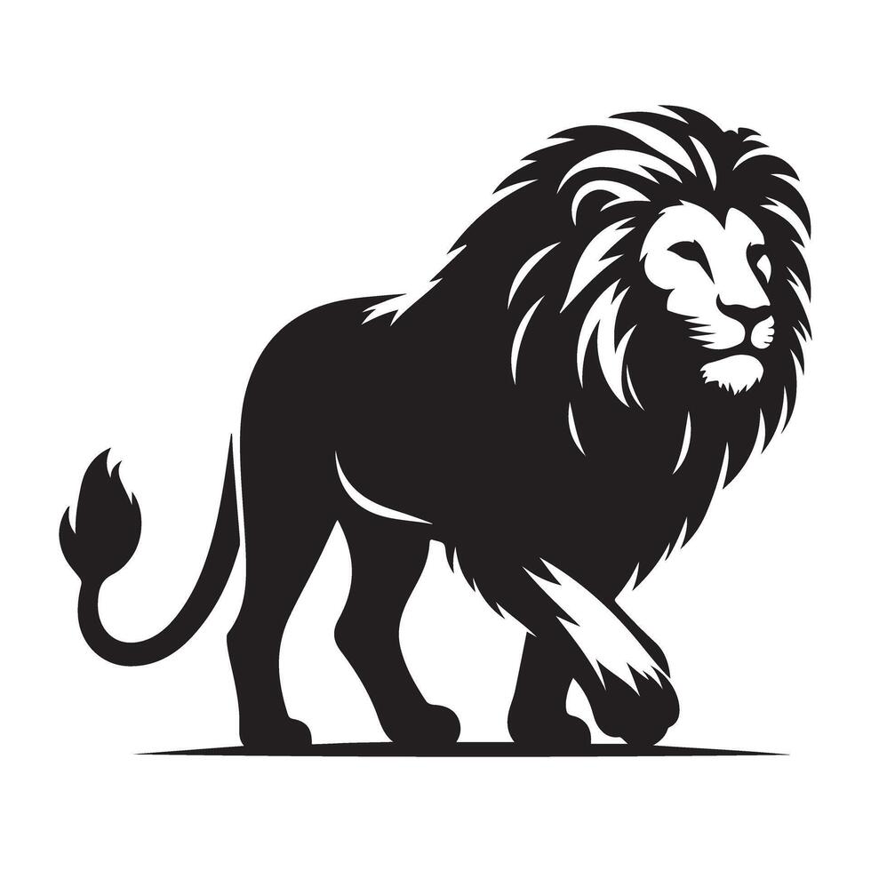 Majestic Lion Illustration A Symbol of Power and Strength vector