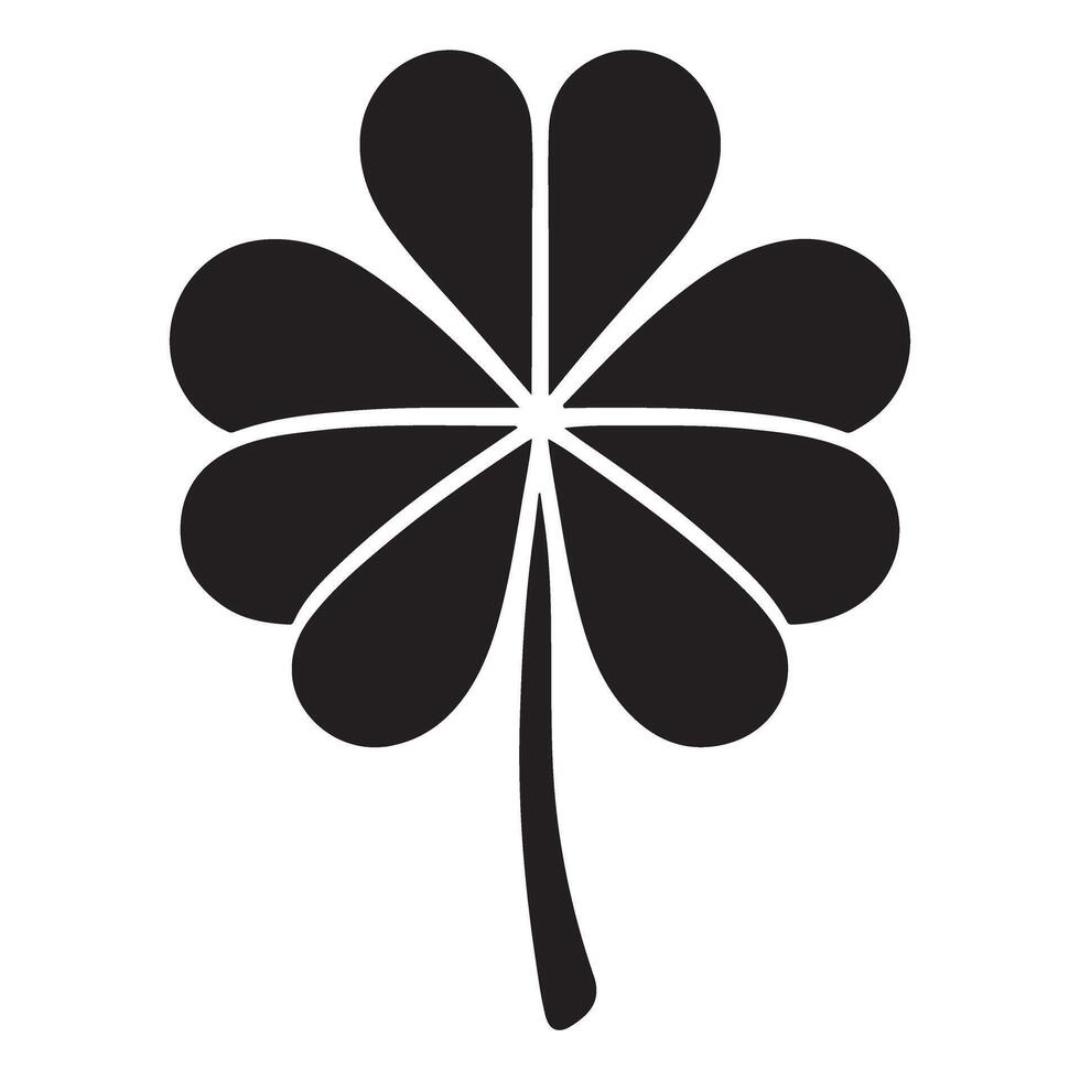 Lucky Shamrock Illustration for St Patrick's Day Graphics Design vector