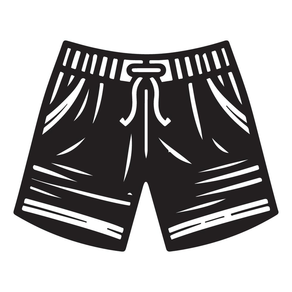 Drawstring Shorts Illustration Graphic for Fashion and Apparel Design vector