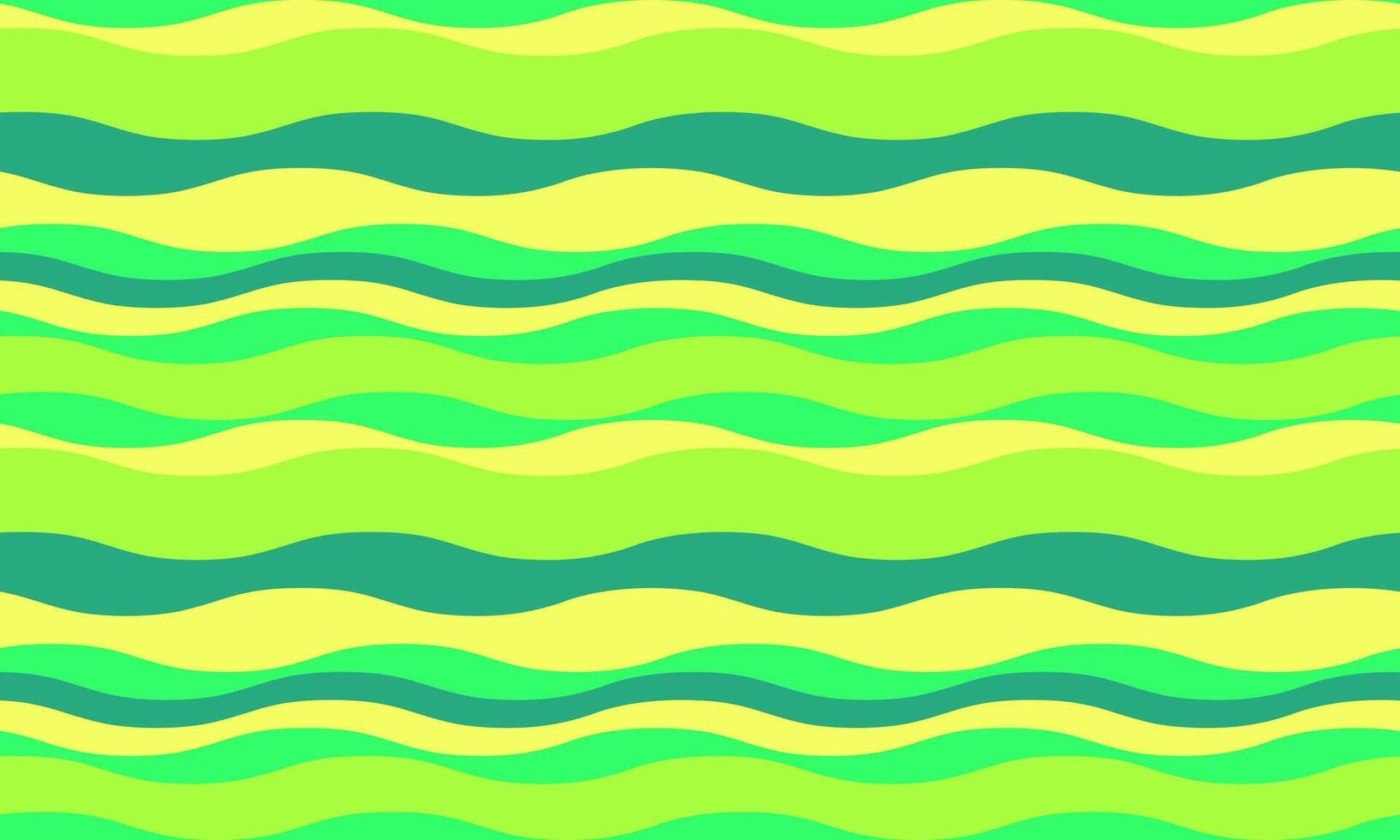 Vibrant wavy stripes in lime green and yellow create an energetic, playful background. vector