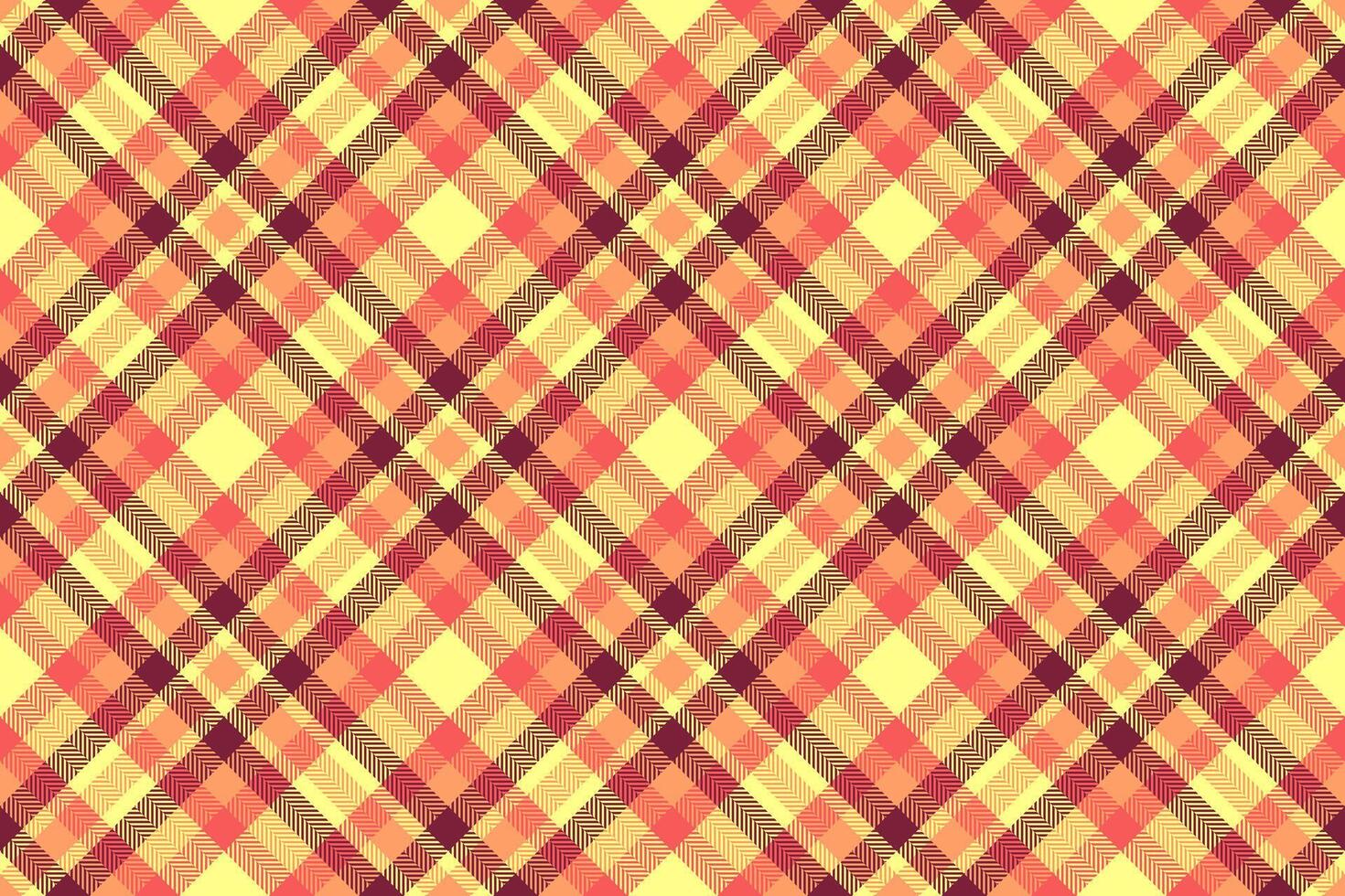 Warm toned plaid pattern with diagonal lines and squares. Perfect for backgrounds, textiles, autumn designs, or cozy, rustic themes. Versatile, stylish classic. vector