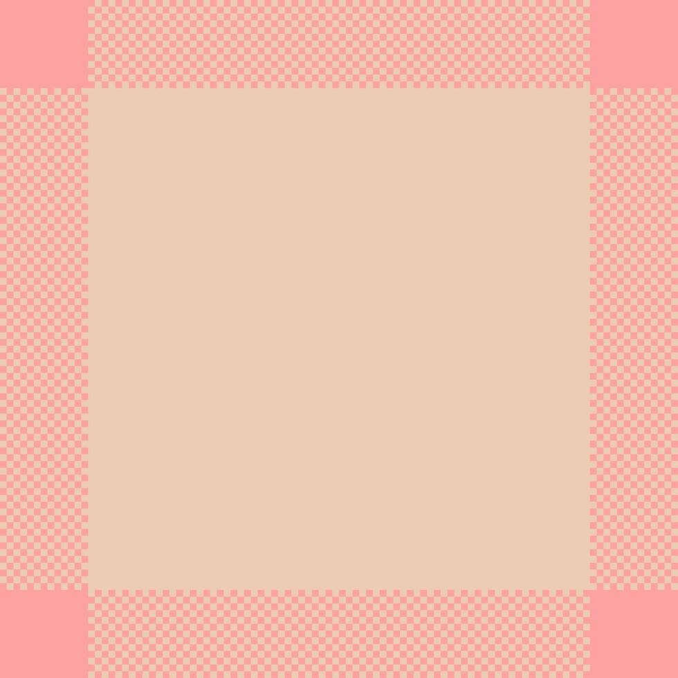 Elegant pastel pink and beige checkered border design. Perfect for invitations, cards, websites, or social media. Minimalist, versatile, and creates a soft, calming aesthetic. vector