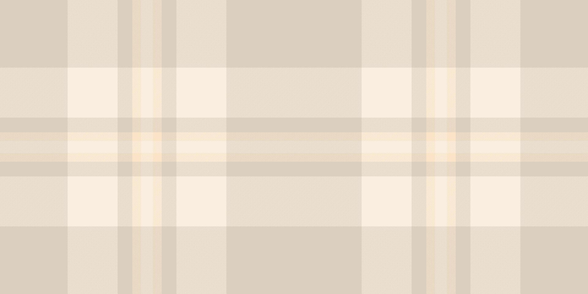Subtle beige and cream plaid pattern. Perfect for backgrounds, textiles, or website designs. This minimalist, neutral texture evokes feelings of calm and sophistication. vector