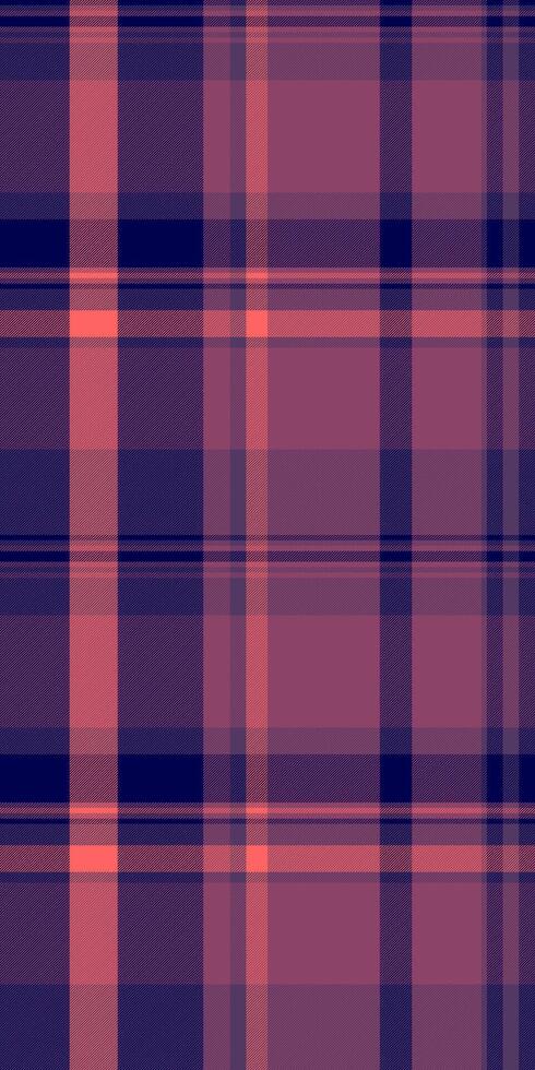 Subtle coral and deep navy plaid pattern. Perfect for textile design, website backgrounds, or fashion branding. This soft, textured image evokes feelings of warmth and sophistication. vector