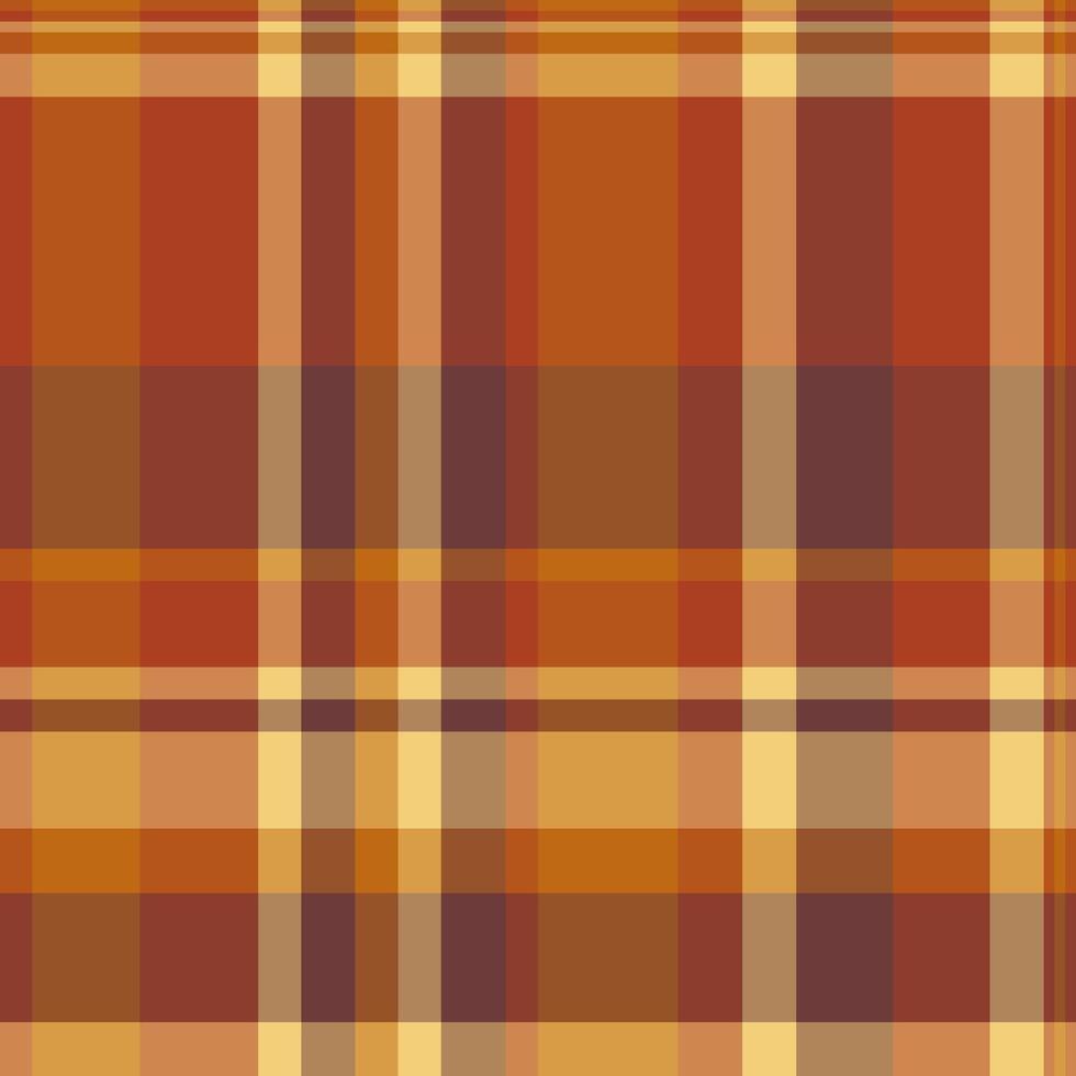 Warm autumnal plaid pattern. Perfect for fallthemed designs, textiles, and backgrounds. Evokes feelings of warmth, comfort, and the harvest season. vector