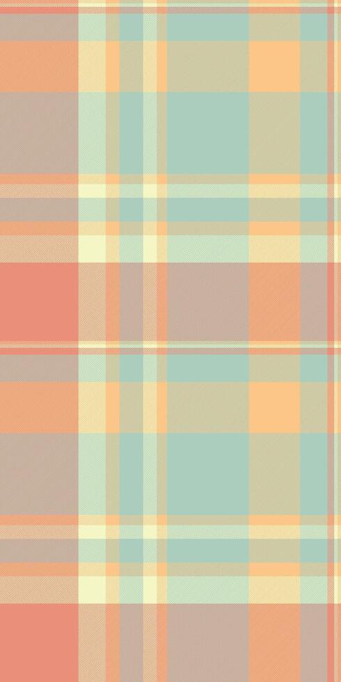 Spring texture check, carnival pattern plaid seamless. Image fabric tartan background textile in light and red colors. vector