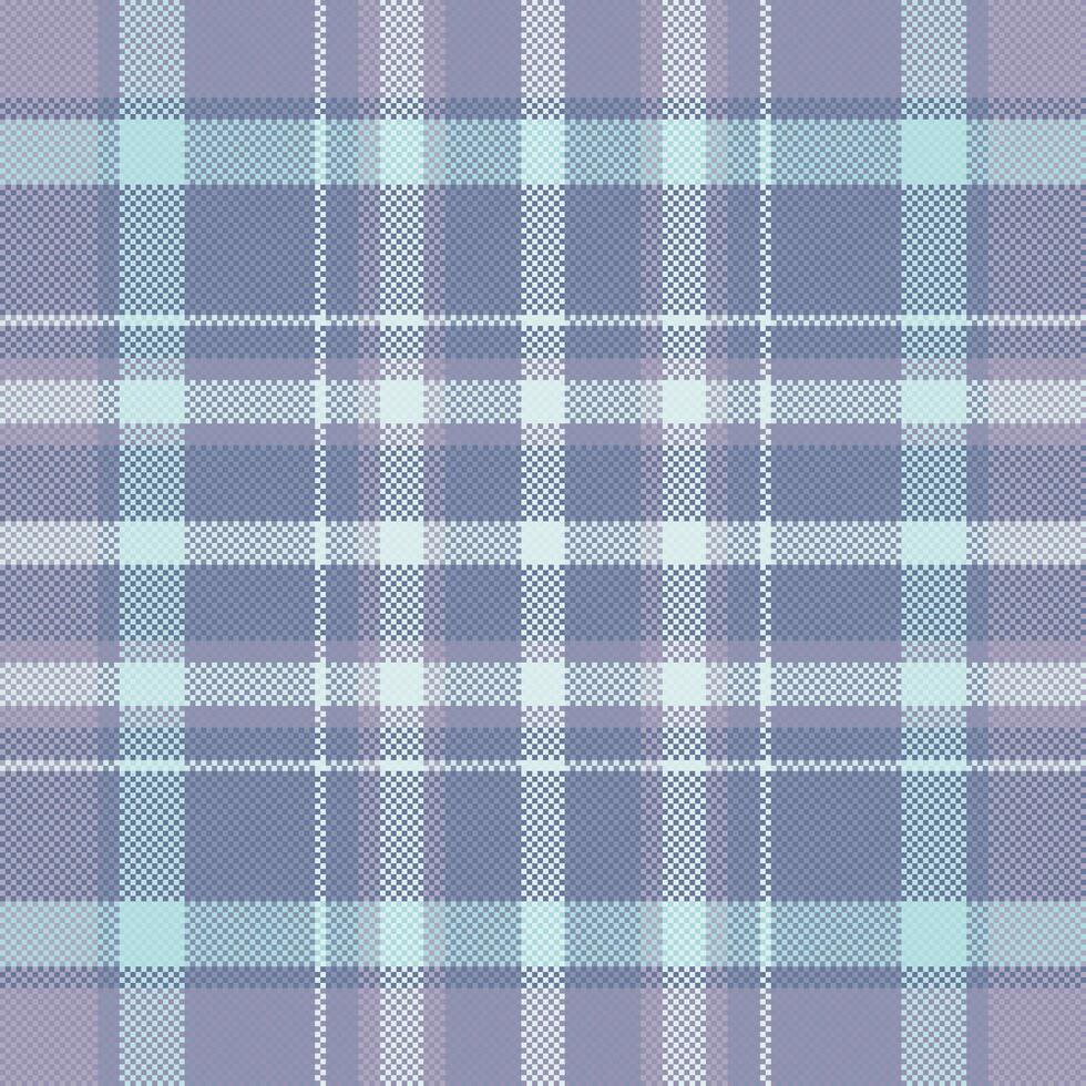 Subtle pastel plaid pattern in calming blue and lilac hues. Perfect for textile design, fashion, wallpaper, or website backgrounds. Evokes a sense of serenity and understated elegance. vector