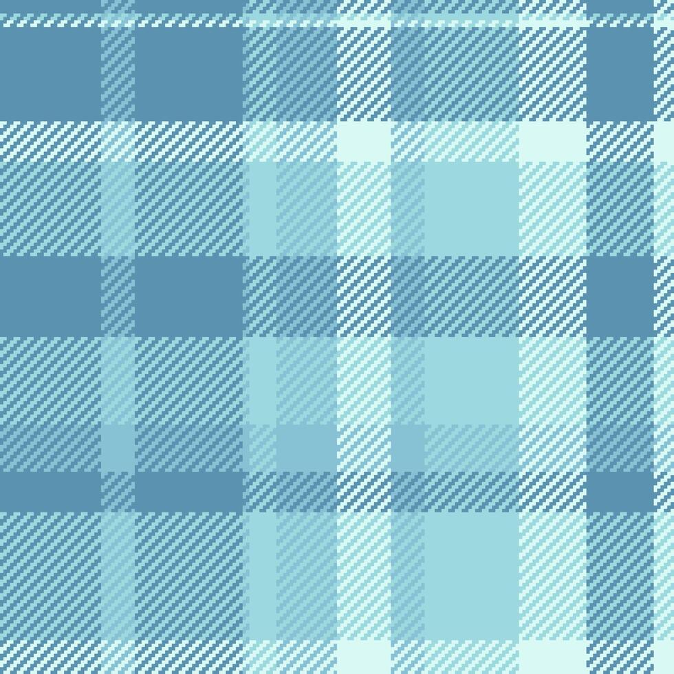 Serene aqua blue plaid pattern. Subtle texture and calming color palette ideal for textile design, website backgrounds, or stationery. Evokes feelings of tranquility and sophistication. vector