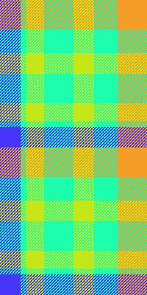 Plain textile tartan pattern, awesome plaid background . Valentine texture fabric check seamless in mint and lime colors. vector