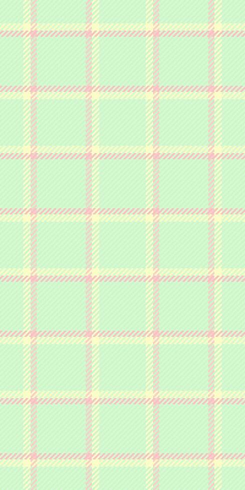 Pastel green, pink, and yellow plaid pattern. Perfect for textile design, website backgrounds, or scrapbooking projects. This soft, delicate texture evokes feelings of calmness and femininity. vector