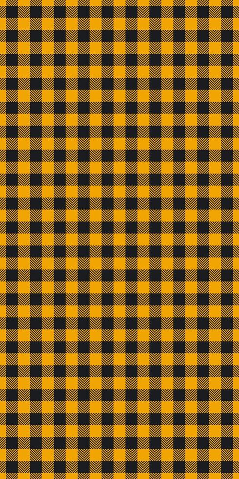 Vibrant seamless fabric pattern, production texture plaid background. Material textile tartan check in bright and black colors. vector