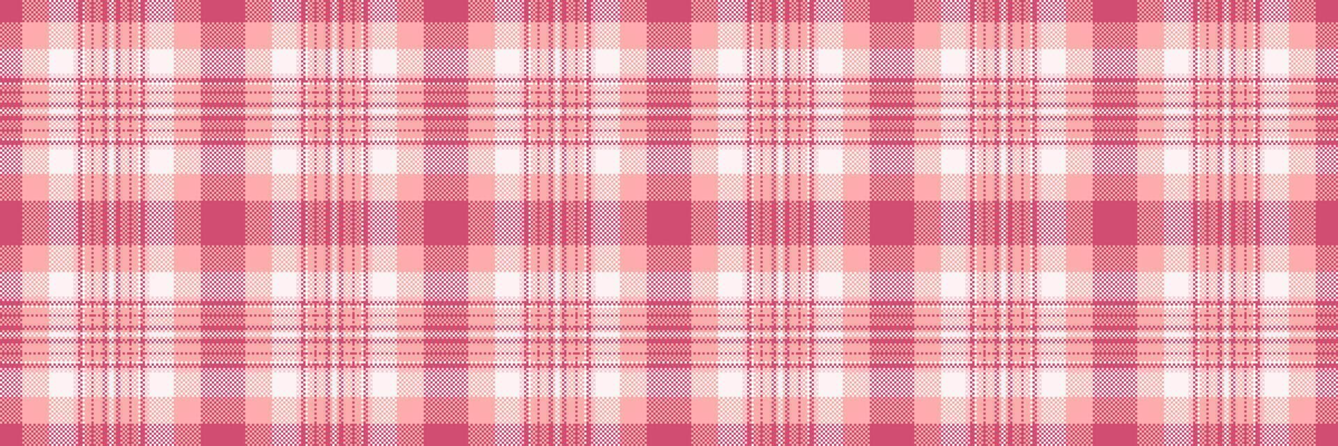 Elegant pink and white plaid pattern. Perfect for textile design, website backgrounds, or crafting projects. vector