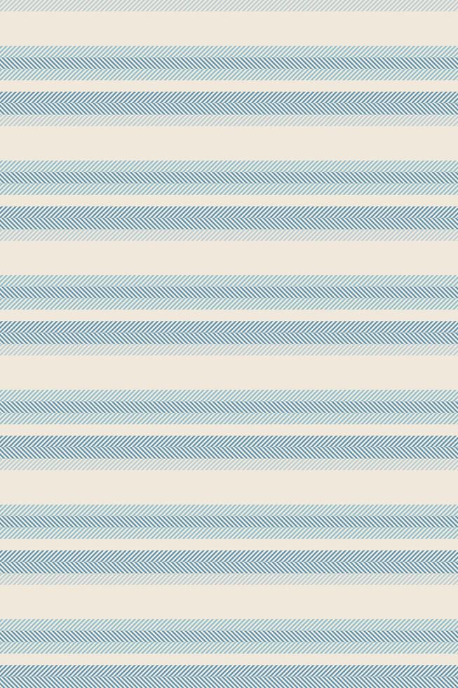Elegant herringbone stripes in calming blue and cream create a sophisticated textile pattern. vector