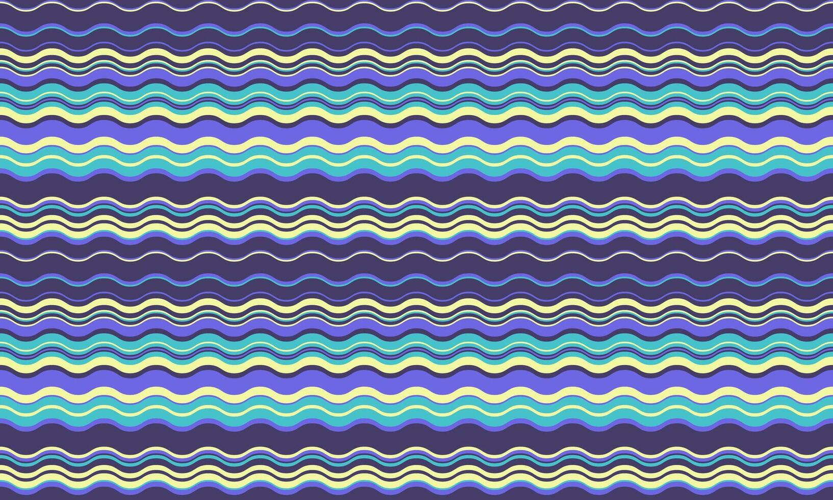 Vibrant wavy stripes in calming pastel hues create a seamless pattern perfect for textile design, website backgrounds, or any project needing a touch of modern retro style. vector