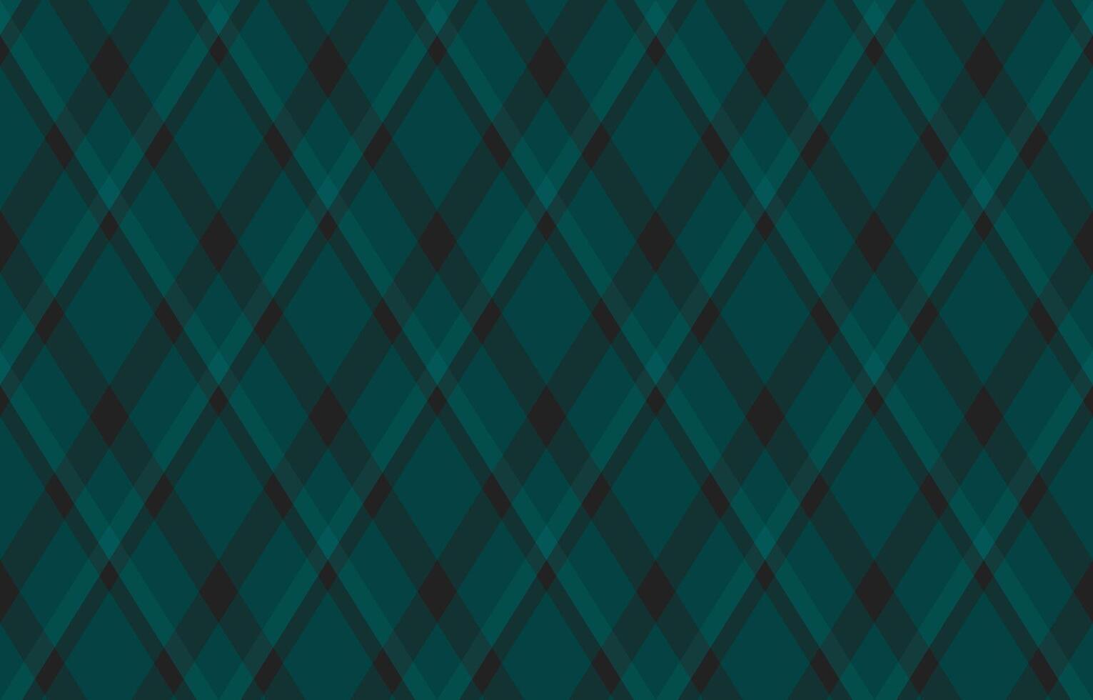 Sophisticated teal and dark green diamond plaid pattern. Perfect for textile design, website backgrounds, or any project needing a touch of elegant texture. vector