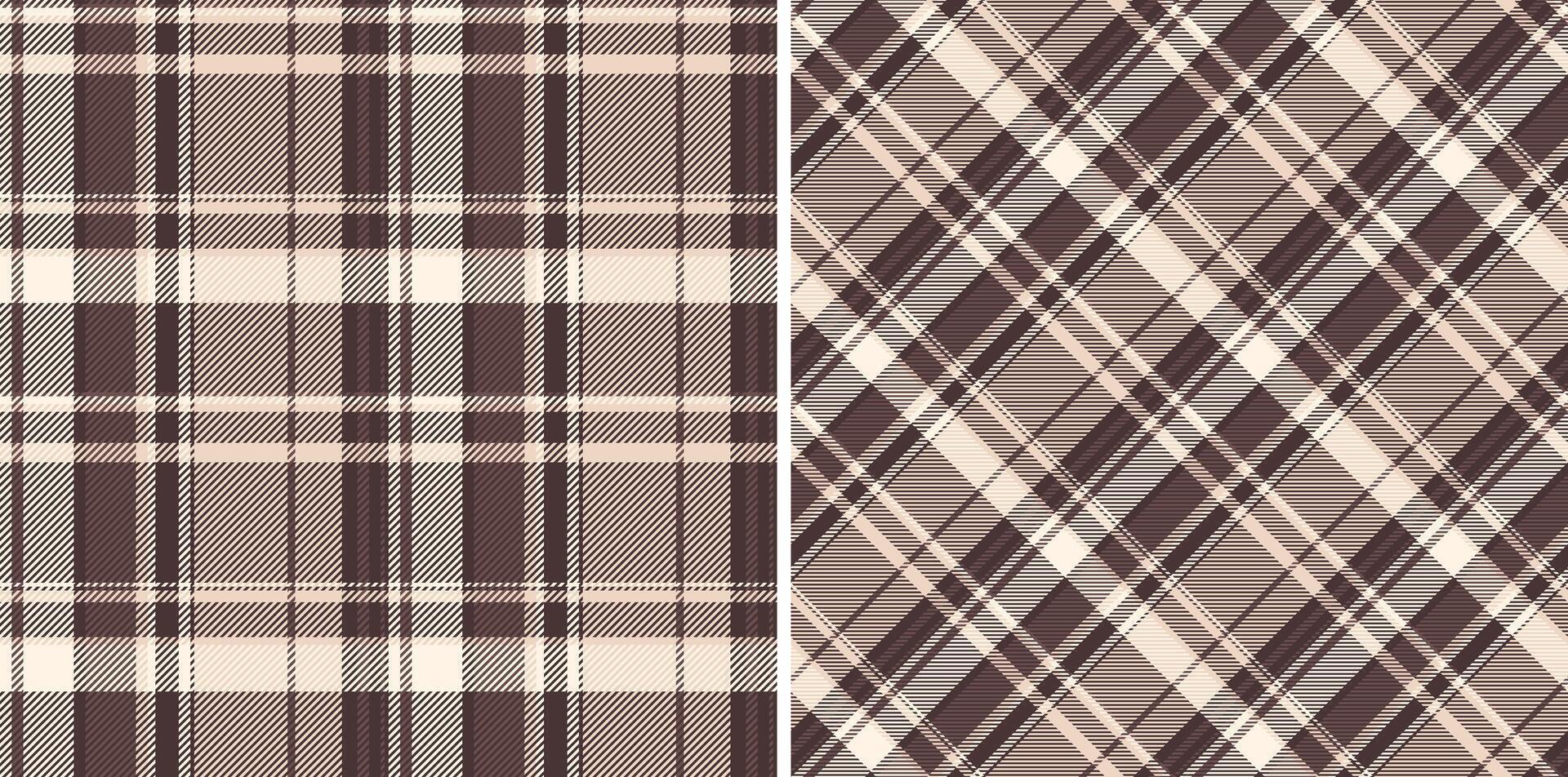 Elegant neutral plaid patterns, perfect for textile design, fashion, and home decor projects. Versatile textures offer a classic, sophisticated aesthetic. vector