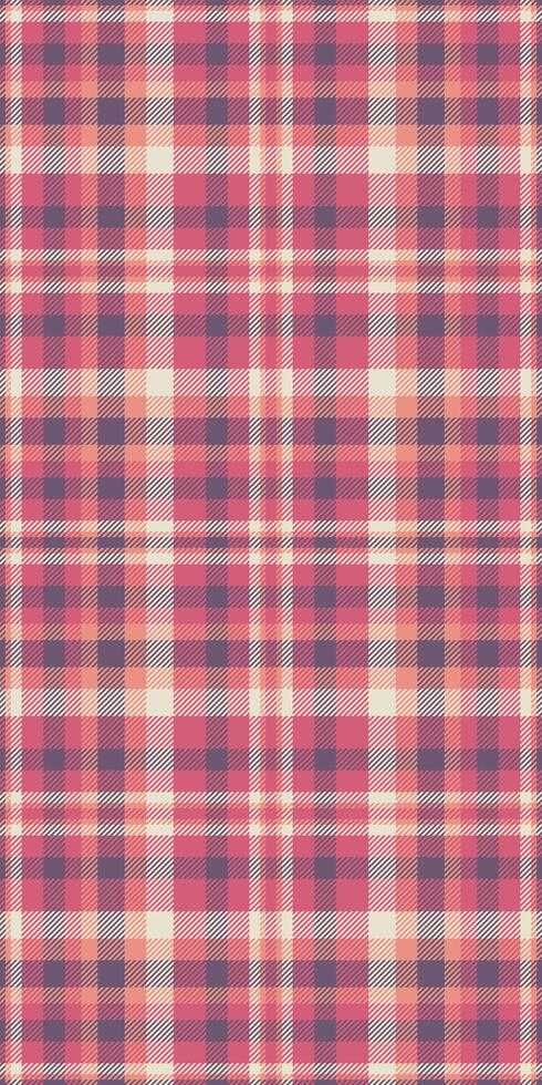 Elegant pink and purple plaid pattern, perfect for textile design, fashion, and website backgrounds. vector