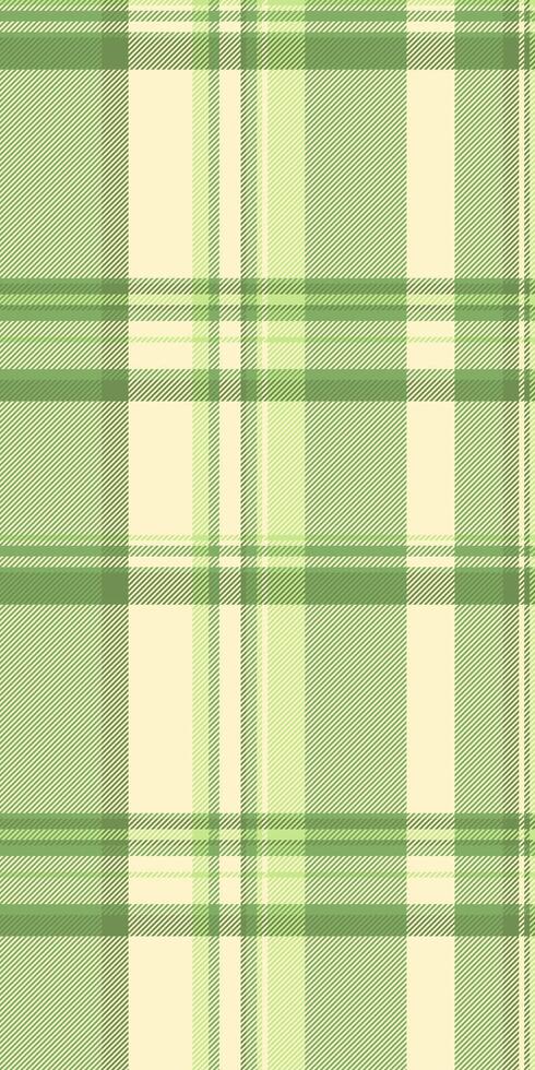 Factory tartan check, nature background texture textile. Trim pattern plaid seamless fabric in green and light colors. vector