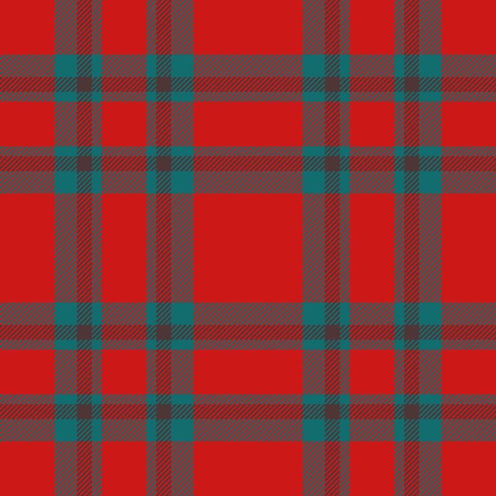 Vibrant red and teal plaid pattern. Perfect for textile design, holiday projects, or adding a touch of festive style to your projects. vector