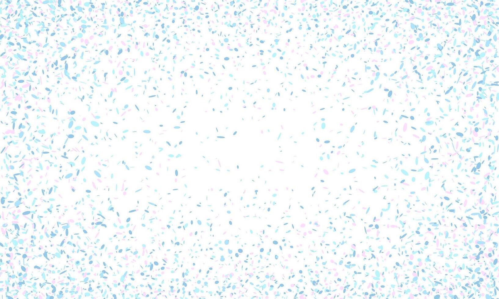 Pastel confetti explosion on white background. Perfect for celebratory designs, backgrounds, or textures. Evokes joy, festivity, and a lighthearted mood. vector