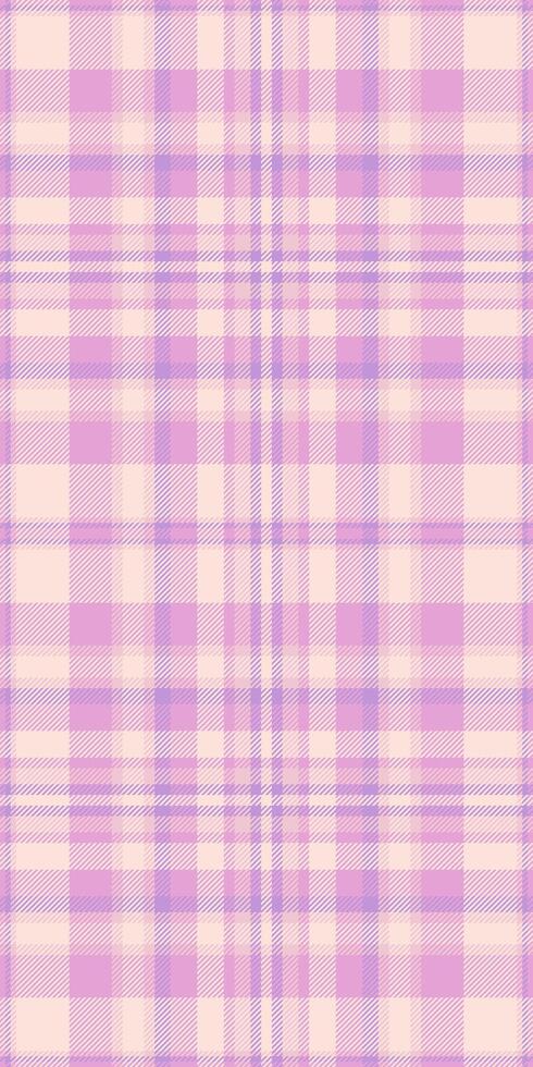 Pastel pink and lavender plaid pattern. Perfect for textile design, fashion, websites, and branding. Subtle and elegant, this seamless texture evokes feelings of softness and femininity. vector