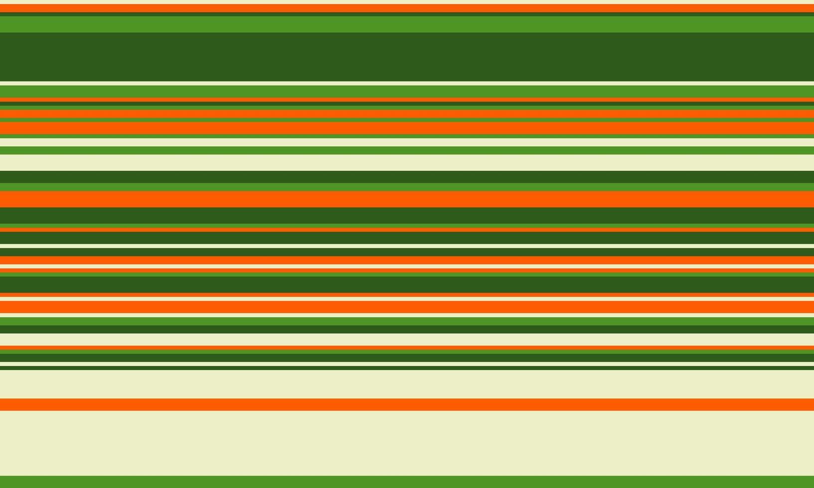 Vibrant horizontal stripes in green, orange, and cream create a dynamic and versatile background. Perfect for web design, textiles, or packaging, this image evokes feelings of freshness and energy. vector
