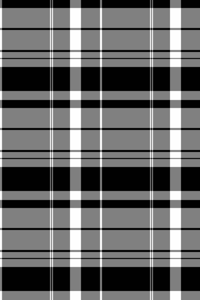 Sleek black, white, and grey plaid pattern. Perfect for website backgrounds, textile design, or modern branding. vector