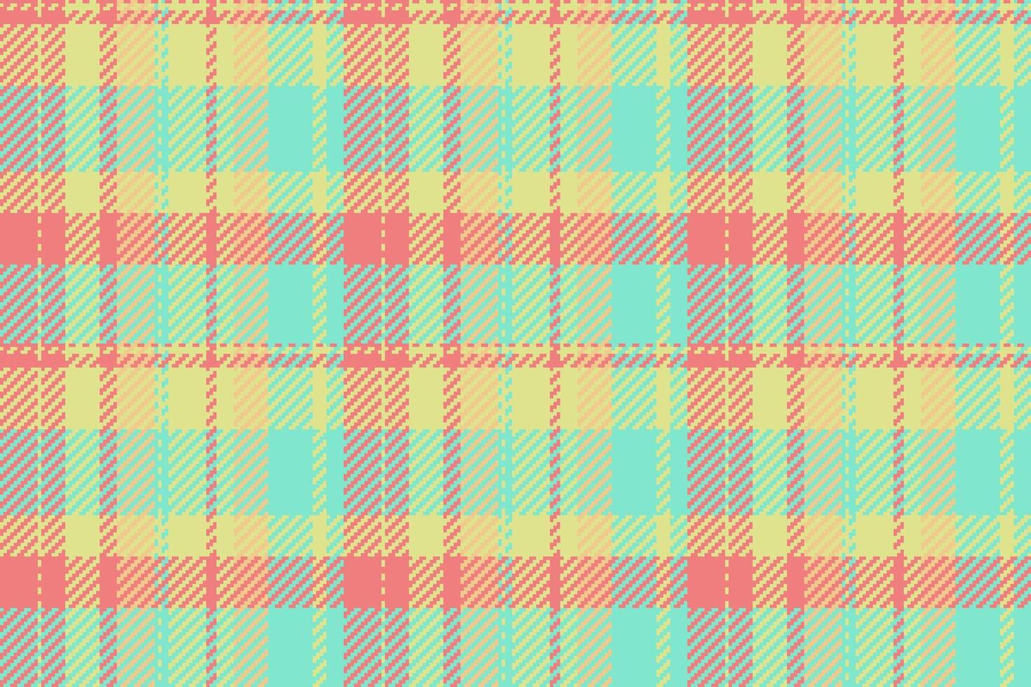 Royal texture background fabric, template plaid textile. Blanket check tartan pattern seamless in teal and lime colors. vector