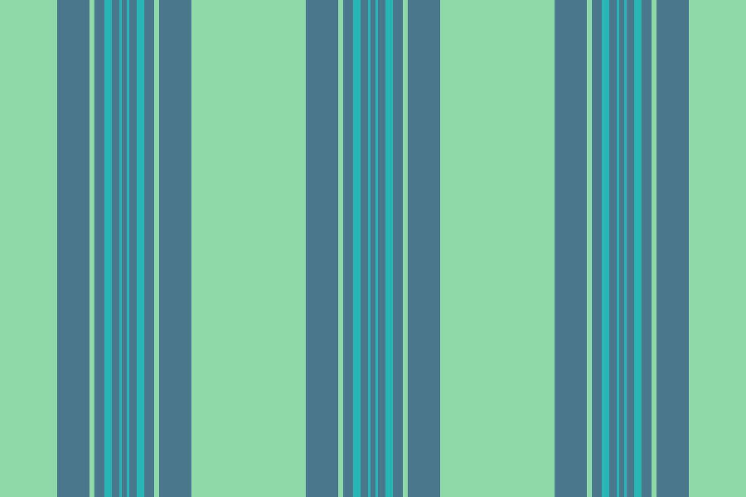 Coloured vertical seamless, scratch stripe lines texture. Tape pattern textile fabric background in cyan and teal colors. vector