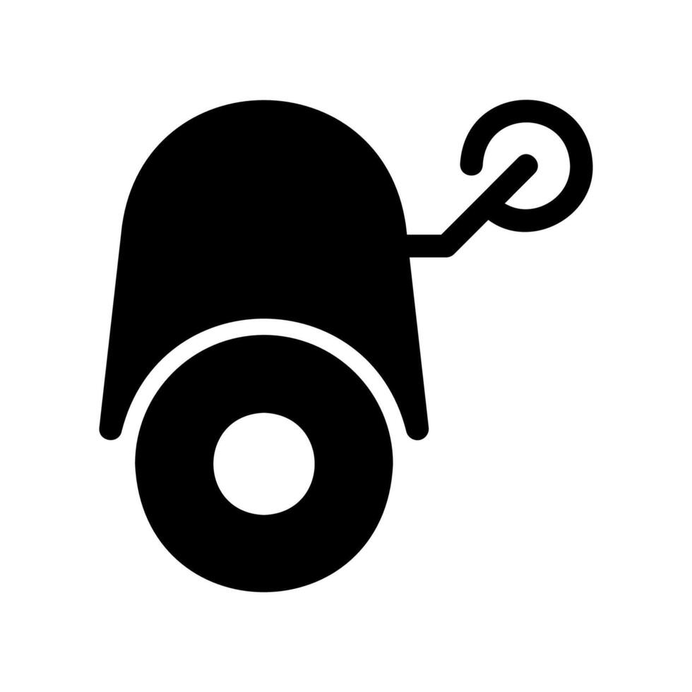 Dome security camera with antenna suggesting wireless connectivity capabilities vector
