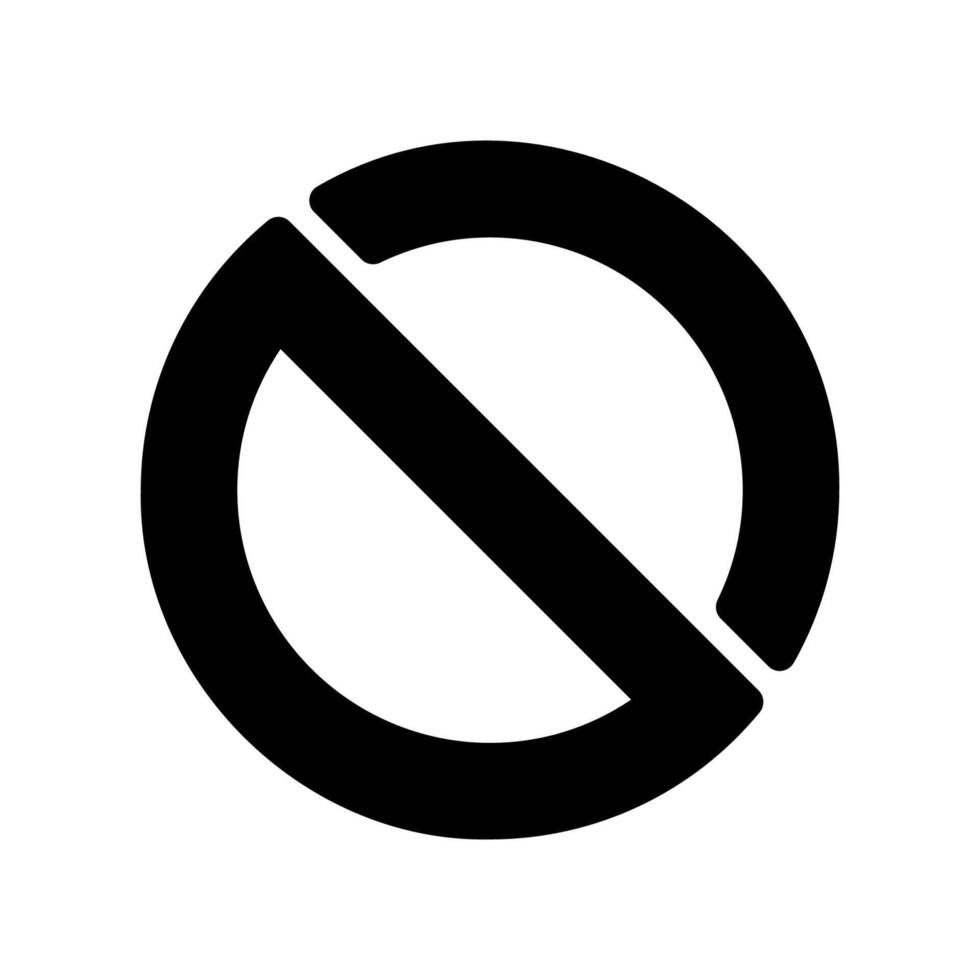 General prohibition sign universal not allowed symbol icon vector