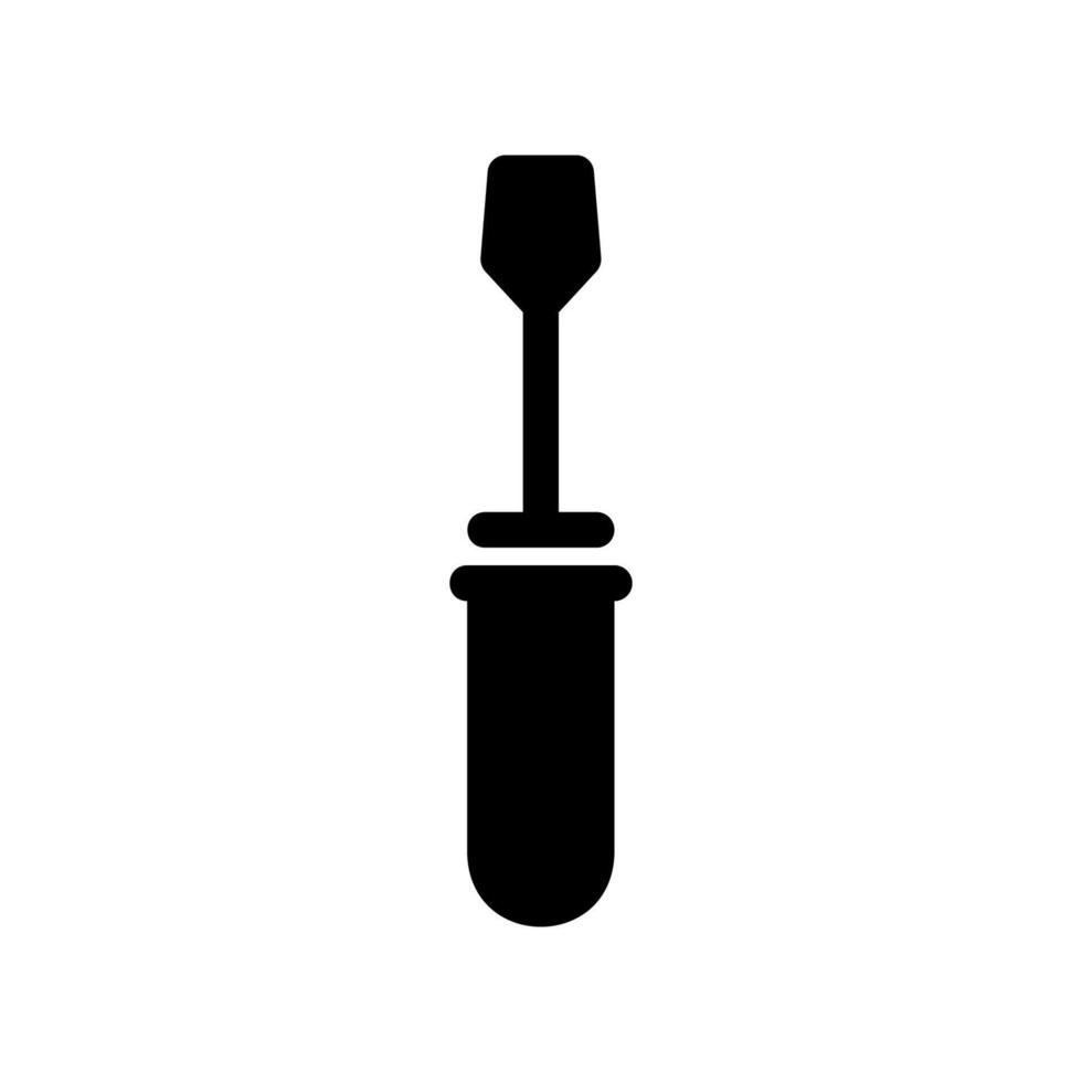 Screwdriver hand tool icon used for driving or removing screws mechanism vector