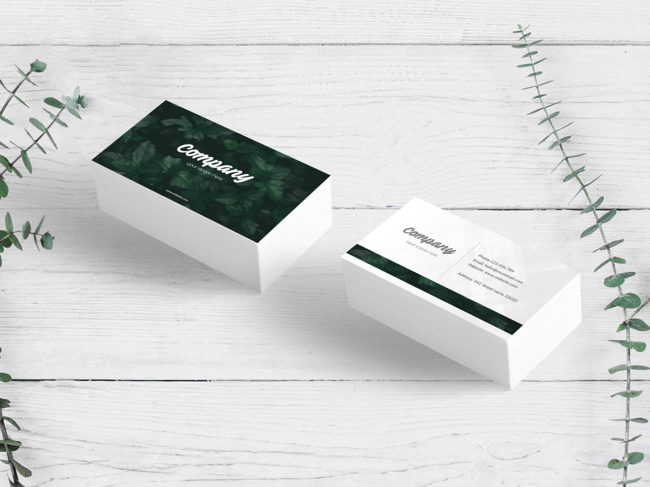 Clean Modern business card mockup psd